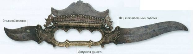 Майсурский нож-кастет, начало XIX в.