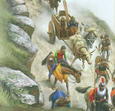 Ведение войны в средние веки (вьючных лошадях, нужно было, снаряжение числе, телегах вьючных)