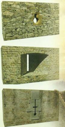 Защита замка в средние века (Зубчатый парапет, из-за зубчатого, оборонительный туннель, рыли оборонительный, рыли оборонительный туннель, стенах замка)